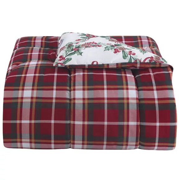 Enchante Wreath With Bow Reversible 3-Pc. Comforter Sets NIP - Picture 7 of 8